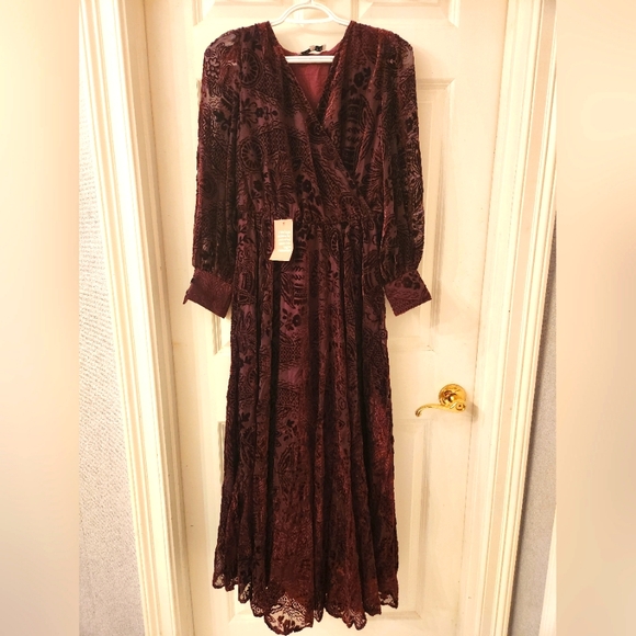Ivy City Sasha Burnout Velvet Dress NWT - Picture 5 of 8